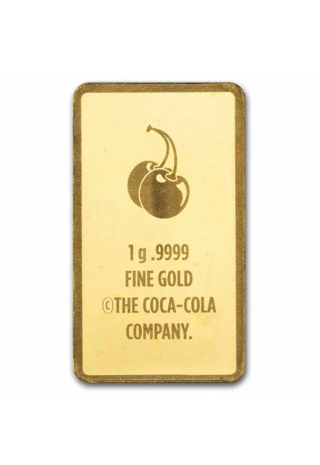 CHERRY COKE – 1 gram BAR .9999 FINE Gold Bar PAMP Suisse COA – 5,000 Mintage