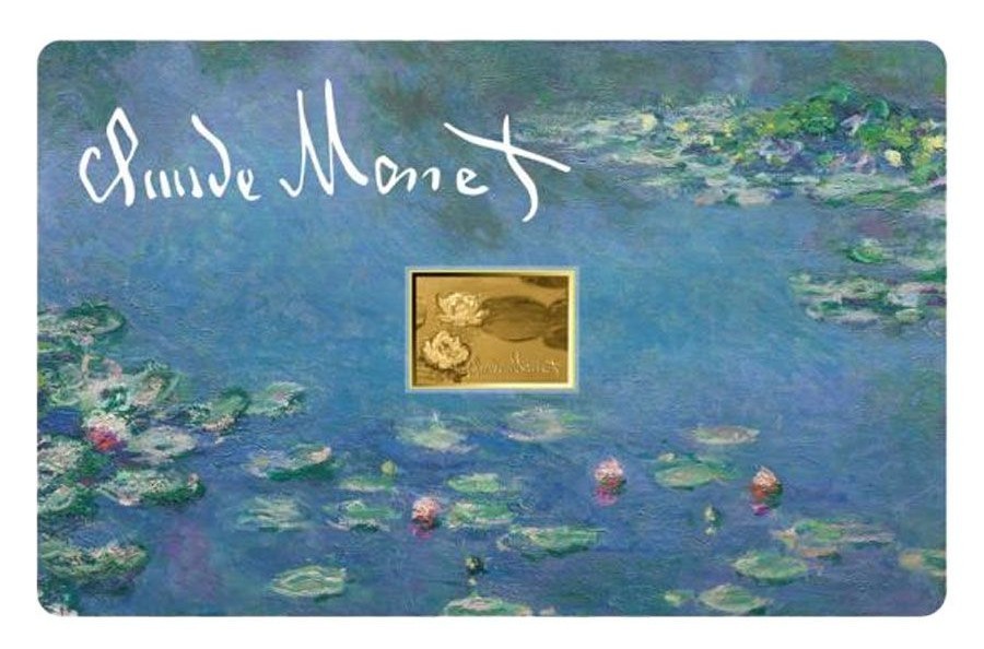 Monet Water Lillies 1/1000 Oz Gold Coin 3000 Francs Chad 2024