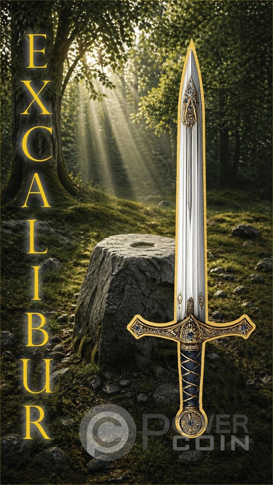 EXCALIBUR 1/1000 Oz Gold Medal 2026