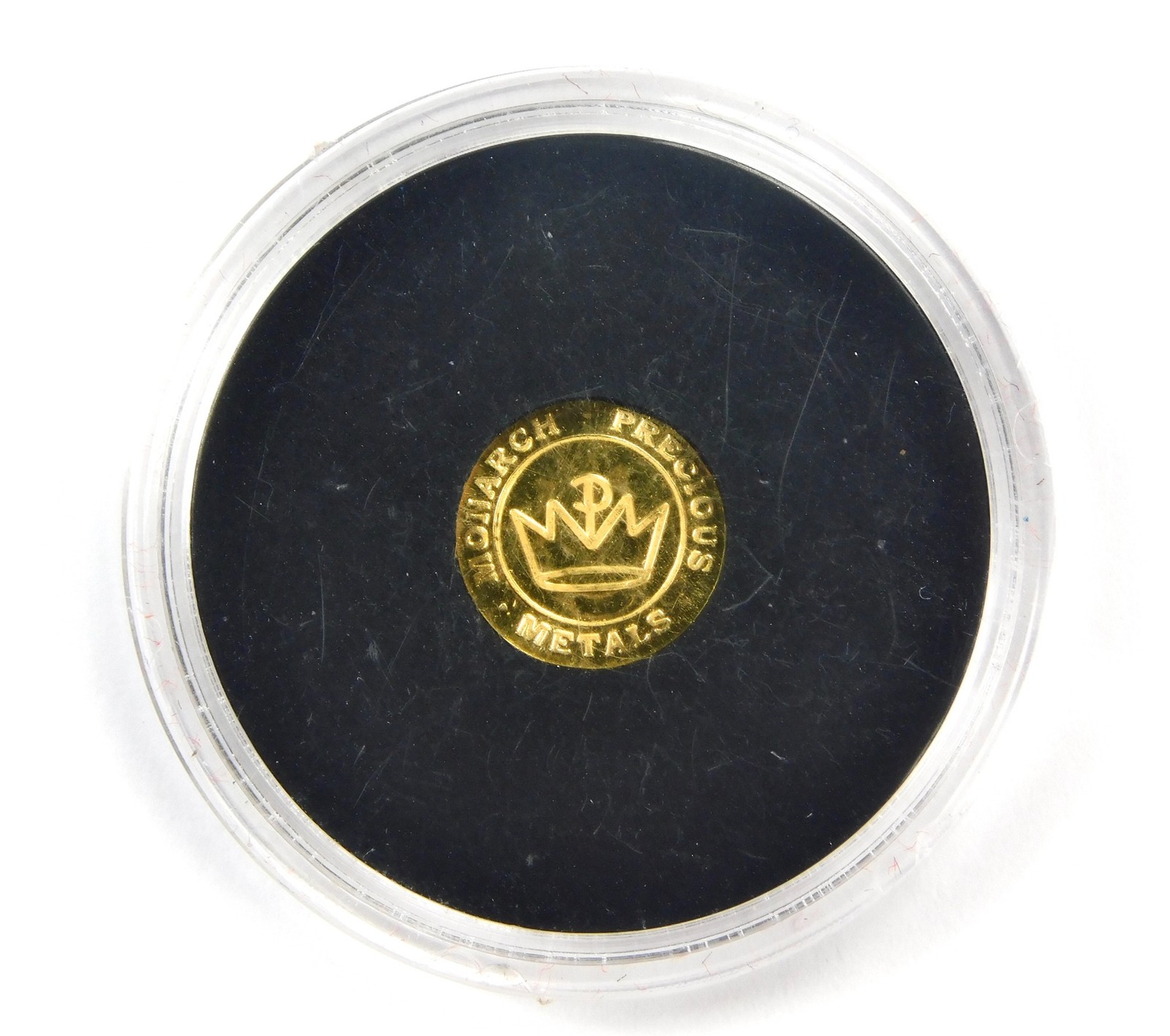Monarch Precious Metals 1/4 Gram .9999 Fine Gold Lucky Horseshoe Round B