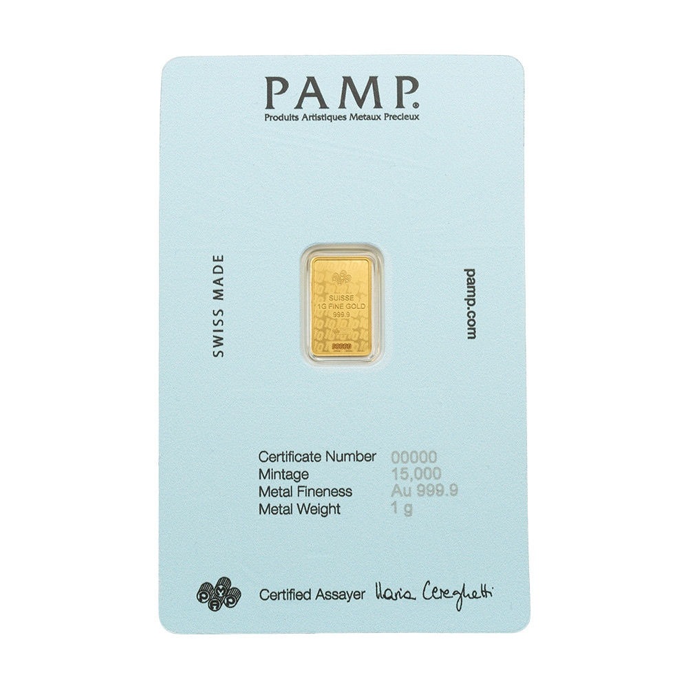 PAMP Suisse 1 Gram Fine Gold Bar – Diego Maradona Soccer – Special Edition