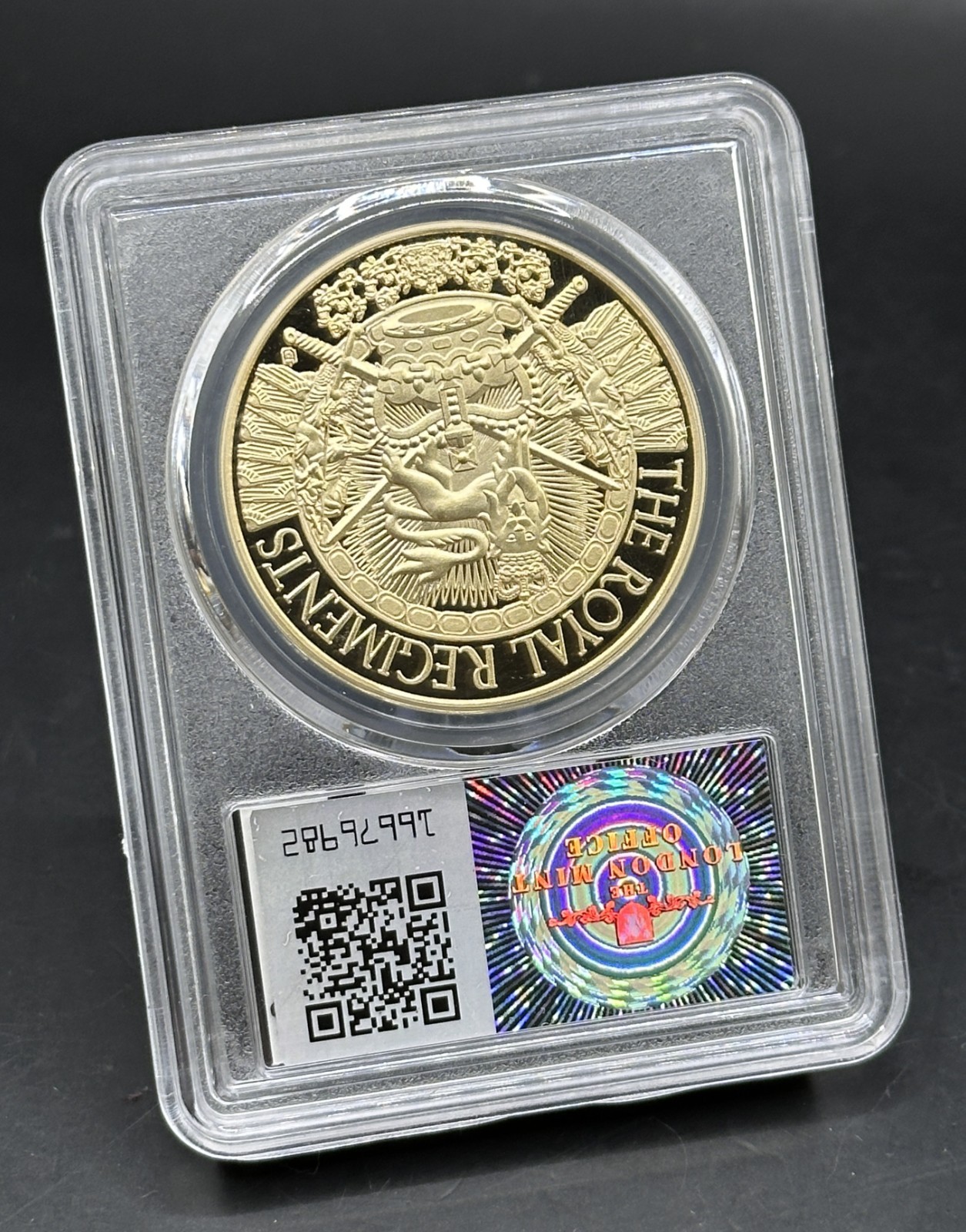 The Royal Regiments S2 The Rifles Commemorative Coin in Airtight display case