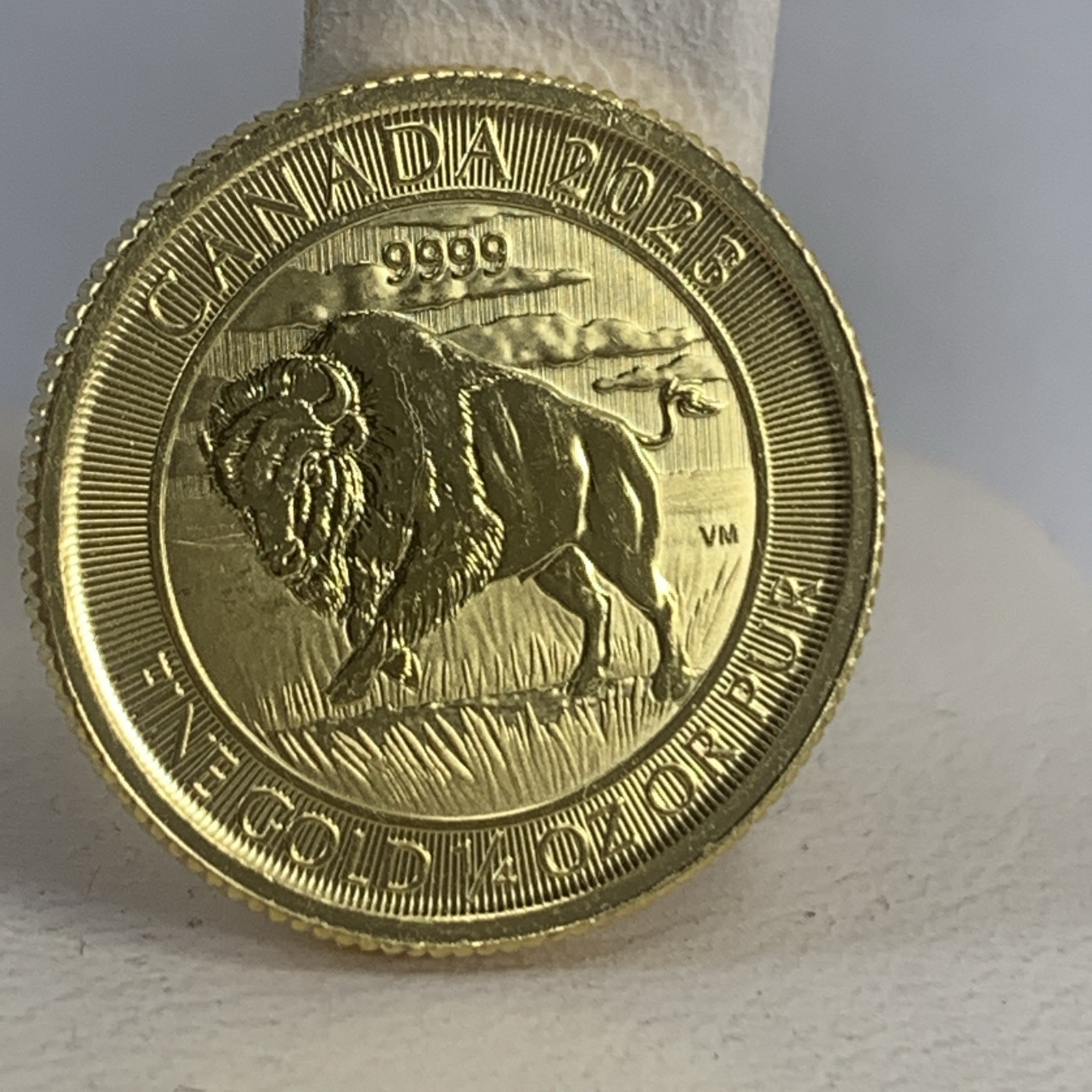 1/4 Ounce Gold 99.99 Pure Canadian Bison Coin