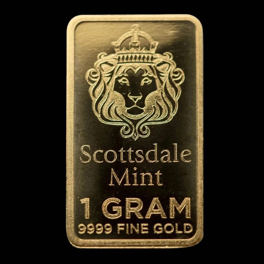 1 Gram Scottsdale Mint Gold Bar — “Prepper Gold” (.9999, BU)