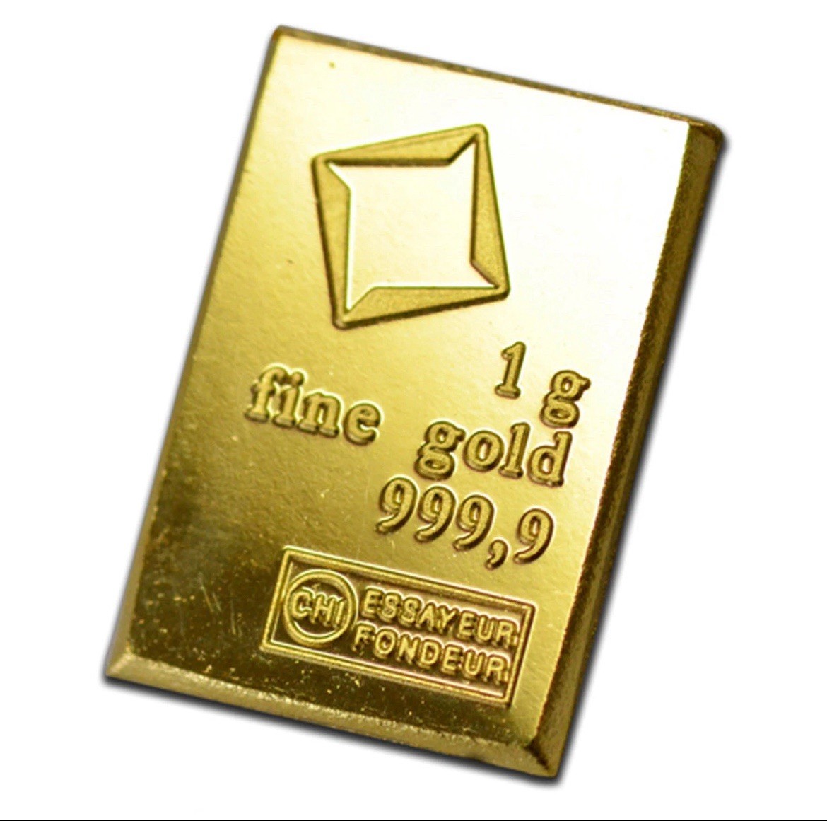 Valcambi Suisse 1g .9999 Fine Gold Bar Fractional