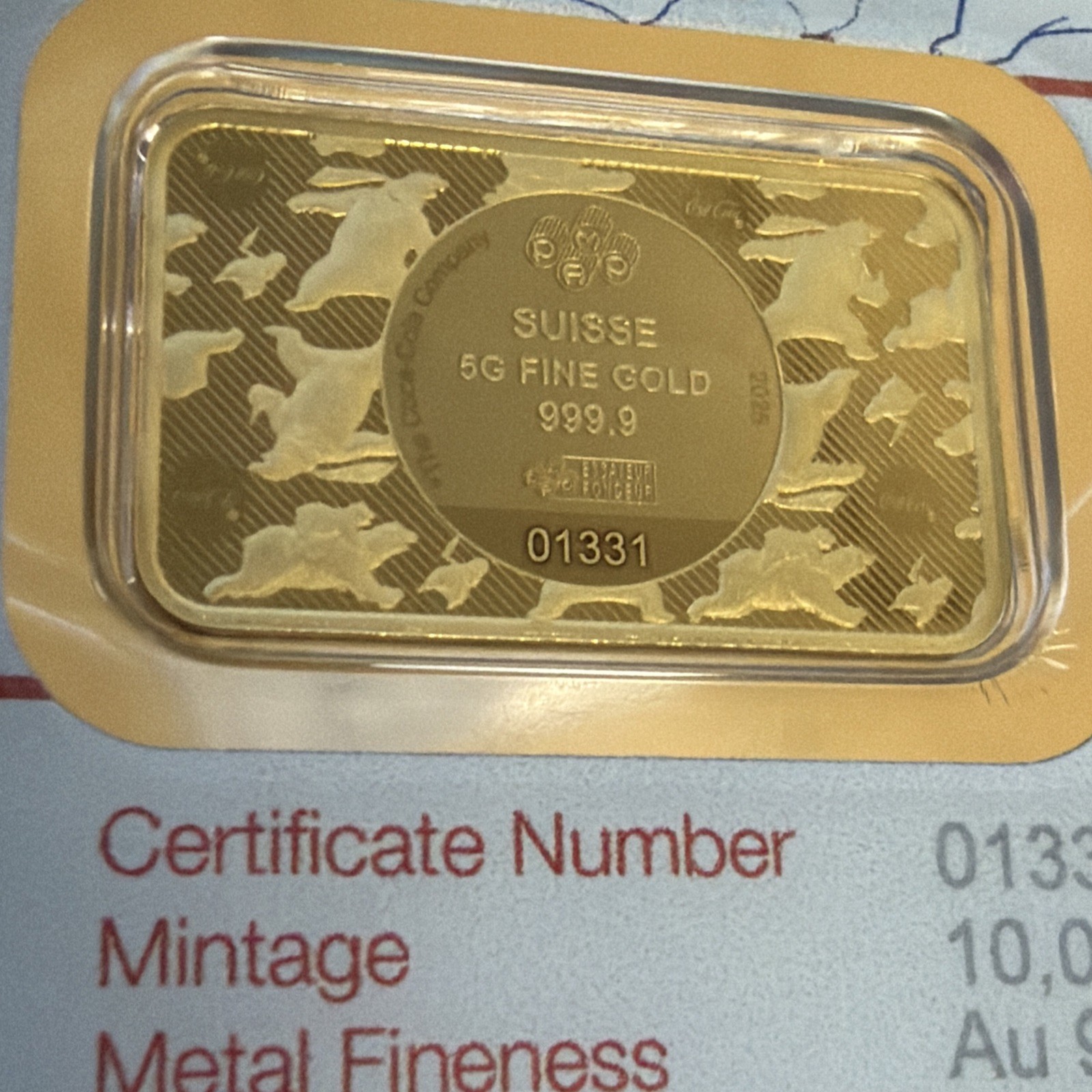 2026 Pamp Coca Cola Polar Bear & Friends 5 Gram Gold Bar – In Assay w/Sleeve