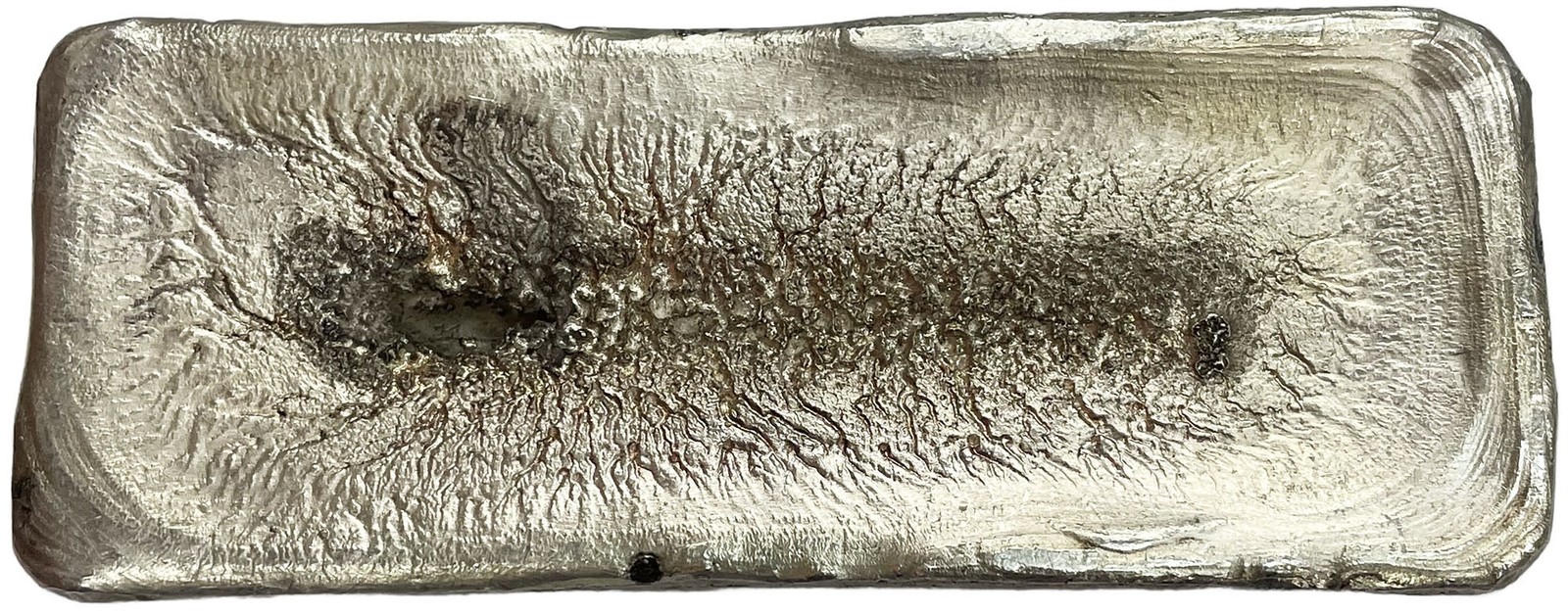 VINTAGE 50.11 OZ SILVER DERSERT REFINING INTERNATION INC .999 FINE BAR / INGOT