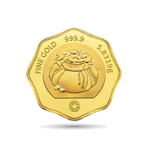 Pamp Mmtc Half Tola 5.8319 Gram Gold Piece – In Assay w/ Box & Coa