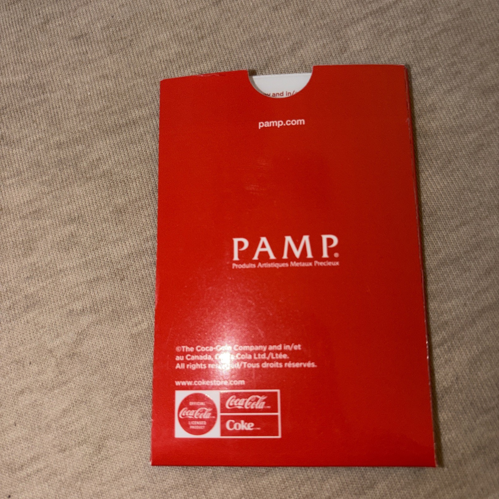 2026 Pamp Coca-Cola Valentine’s Love 1 Gram Gold Bar