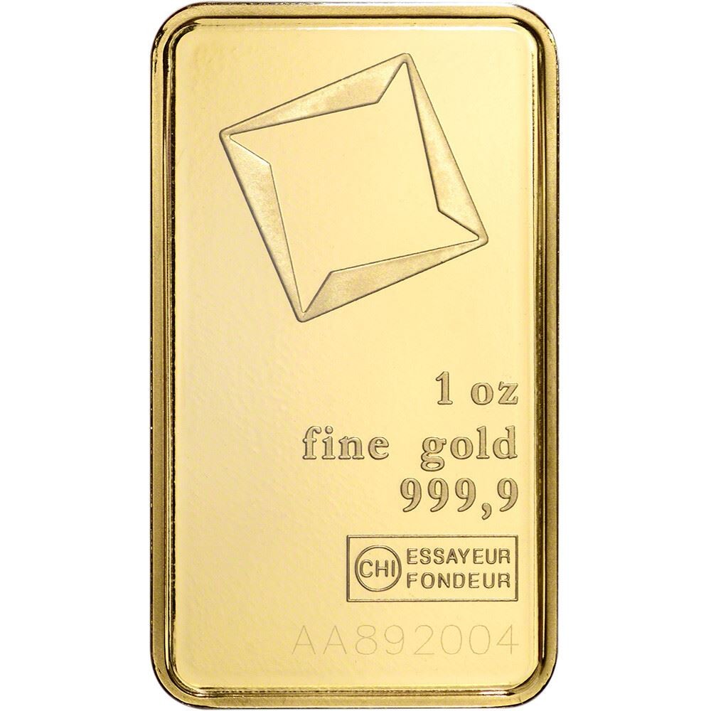 1 oz. Gold Bar – Valcambi Suisse – 999.9 Fine in Assay