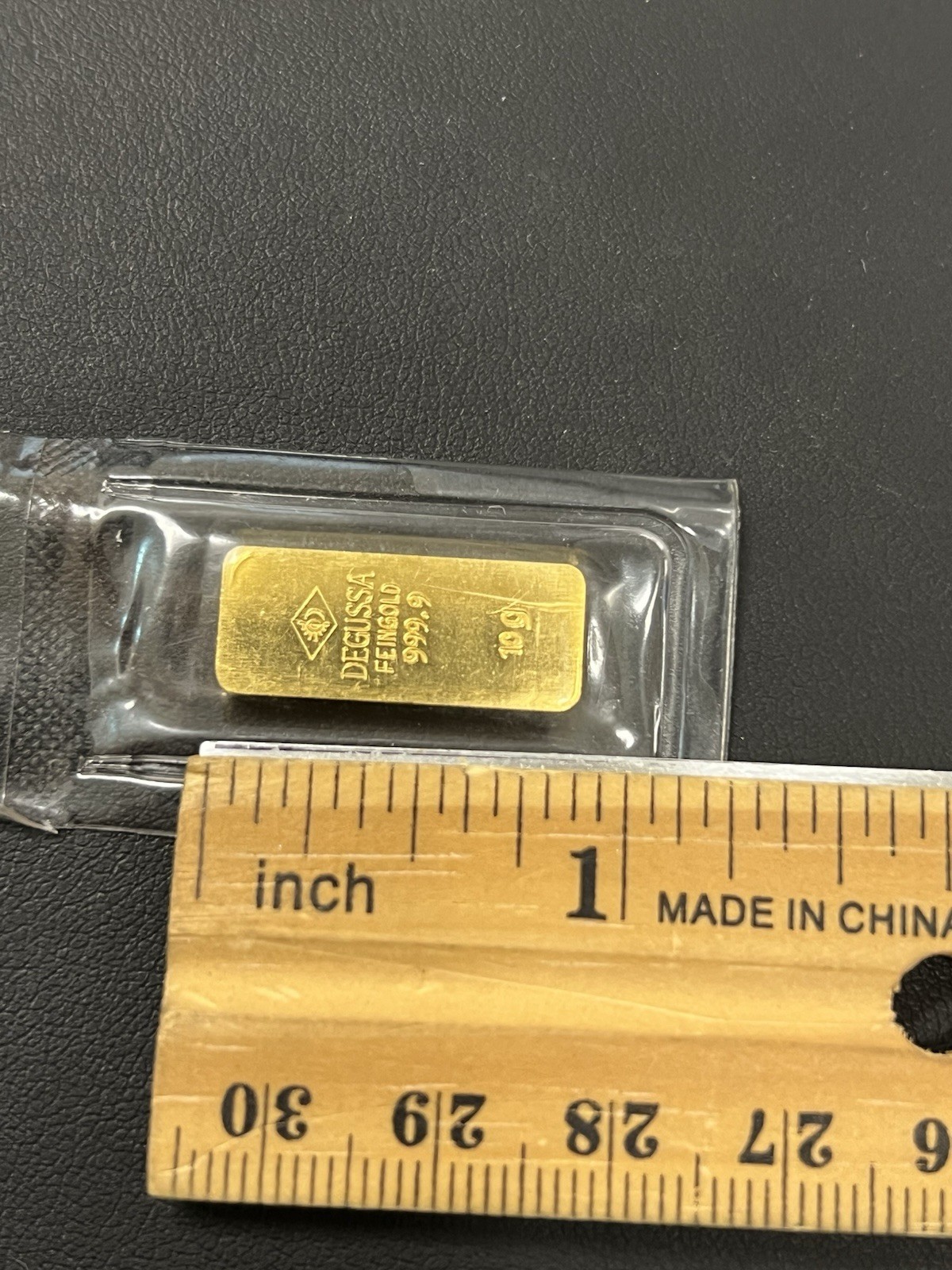 DEGUSSA FEINGOLD 10g Gold Bar 999.9 (ORIGINAL PACKAGE)