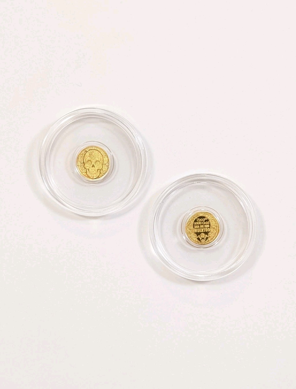 1/200th Ounce Gold 9999 Fine ~ Day of the Dead Rose Skull | Monarch Precious🪙