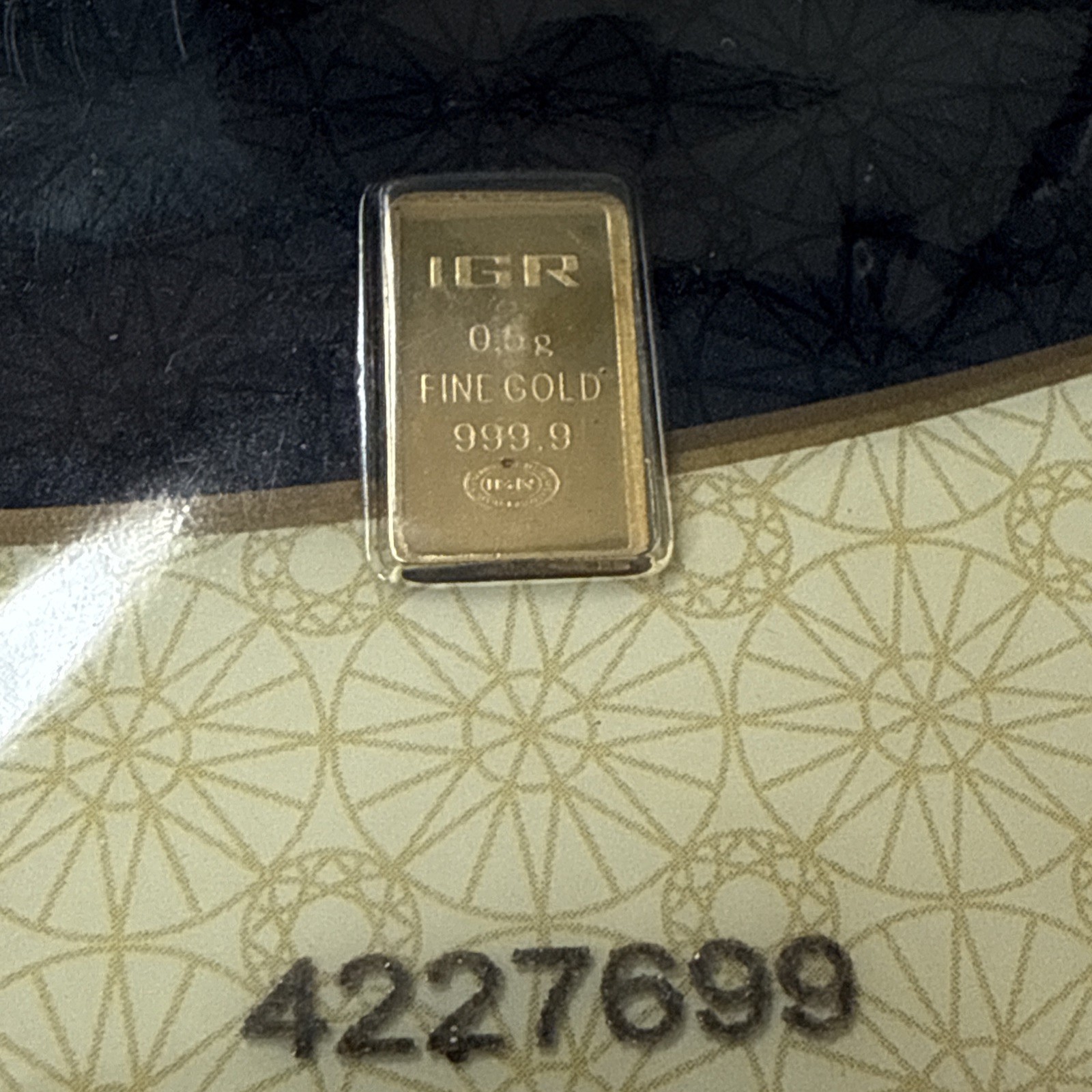 IGR Gold Half Gram Bar (.5g) 999.9 Fine Sealed in Certified Assay Sigma verifie