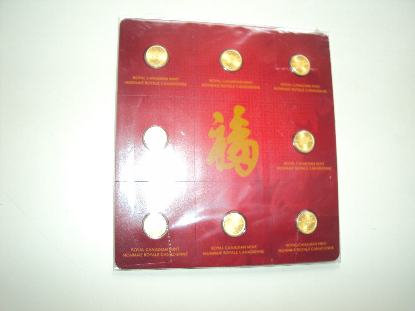 ROYAL CANADIAN MINT 2016 LUNAR NEW YEAR 1 g GRAM 8 MAPLEGRAM8 GOLD COINS NEW RCM
