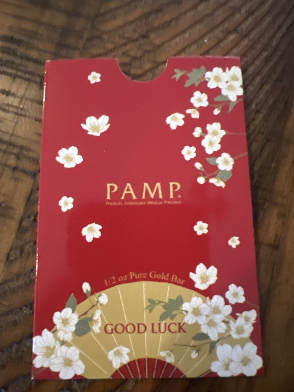 PAMP 1/2 oz GOOD LUCK MANEKI NEKO CAT GOLD BAR & 14K BEZEL FREE WITH PURCHASE!