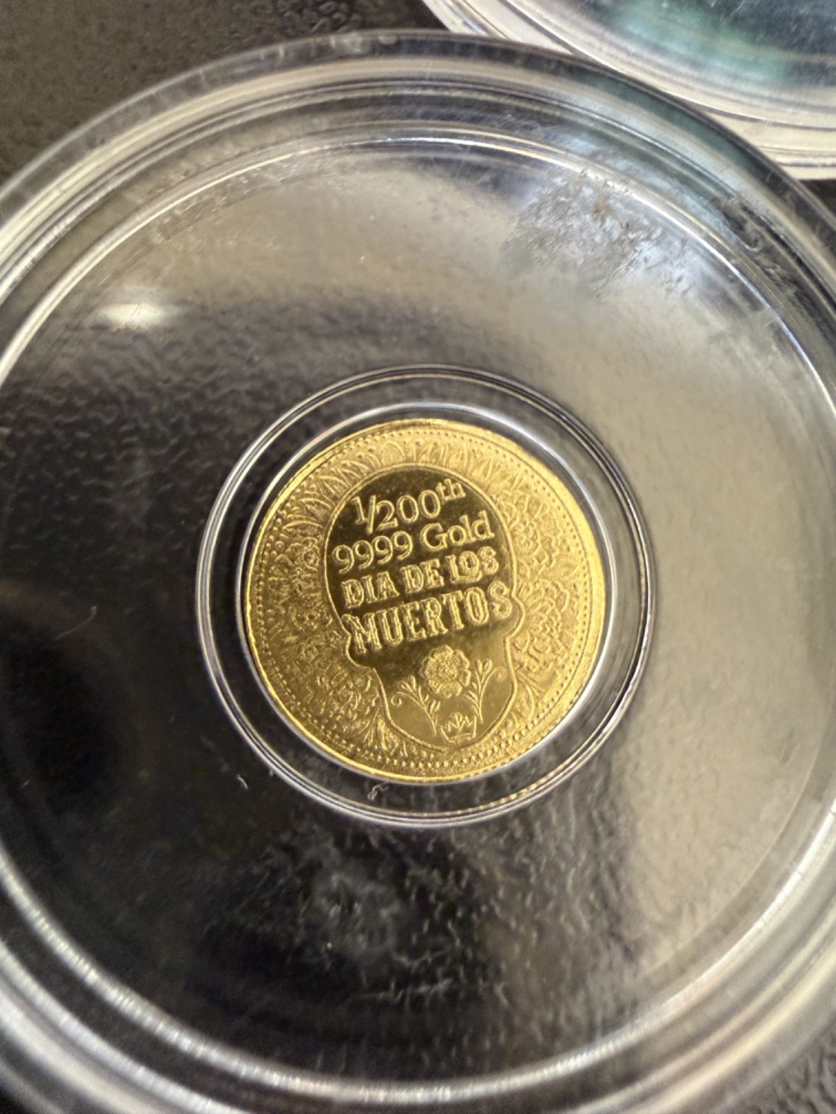 1/200 oz.9999 Fine Gold Round •Día de los Muertos Design •Fractional Collectible