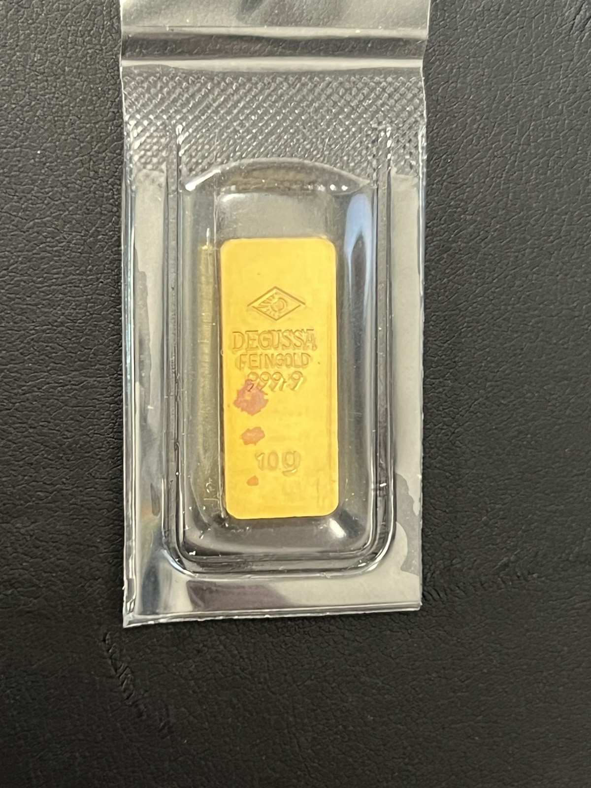 DEGUSSA FEINGOLD 10g Gold Bar 999.9 (ORIGINAL PACKAGE)