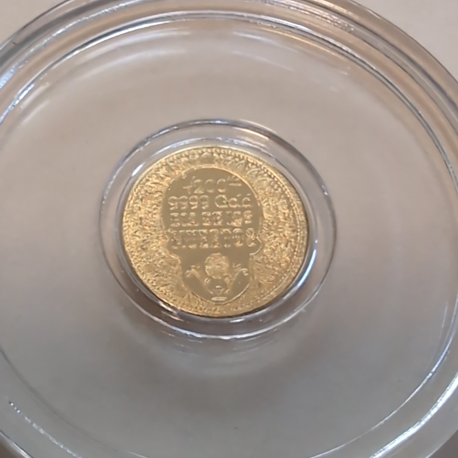 1/200th oz .9999 Fine GOLD Skull Dia De Los Muertos FRACTIONAL GOLD