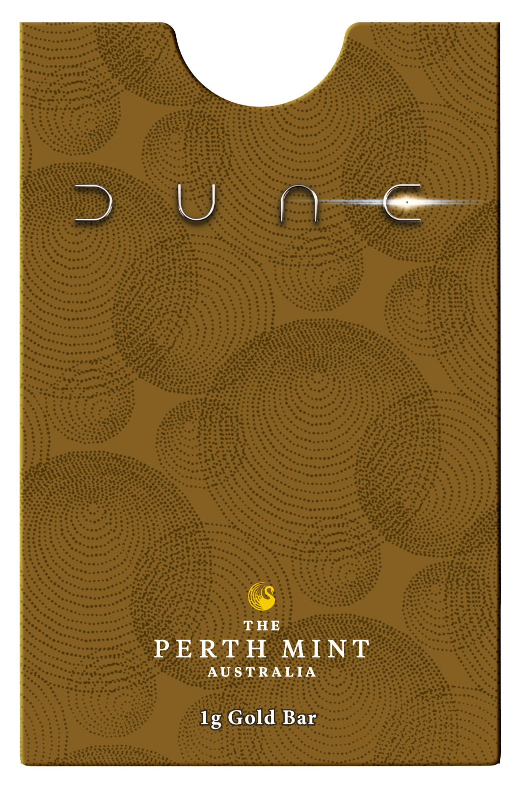 2026 DUNE 1g .9999 Gold Perth Mint Minted Bar with mint card NGC MS 70 FR