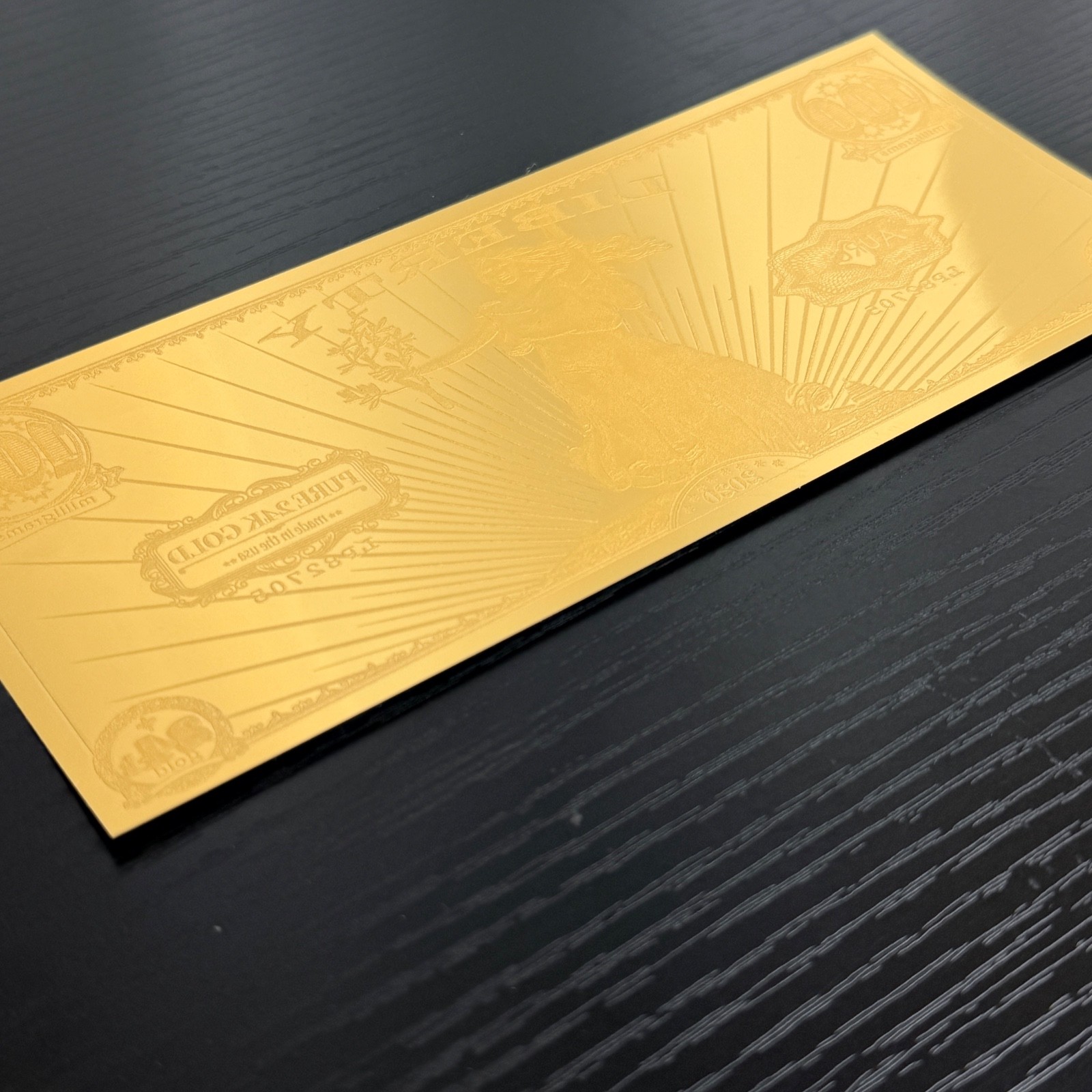 2020 Valaurum Aurum Liberty 100 Milligram 24k .999 Gold Note w/ Org Sleeve