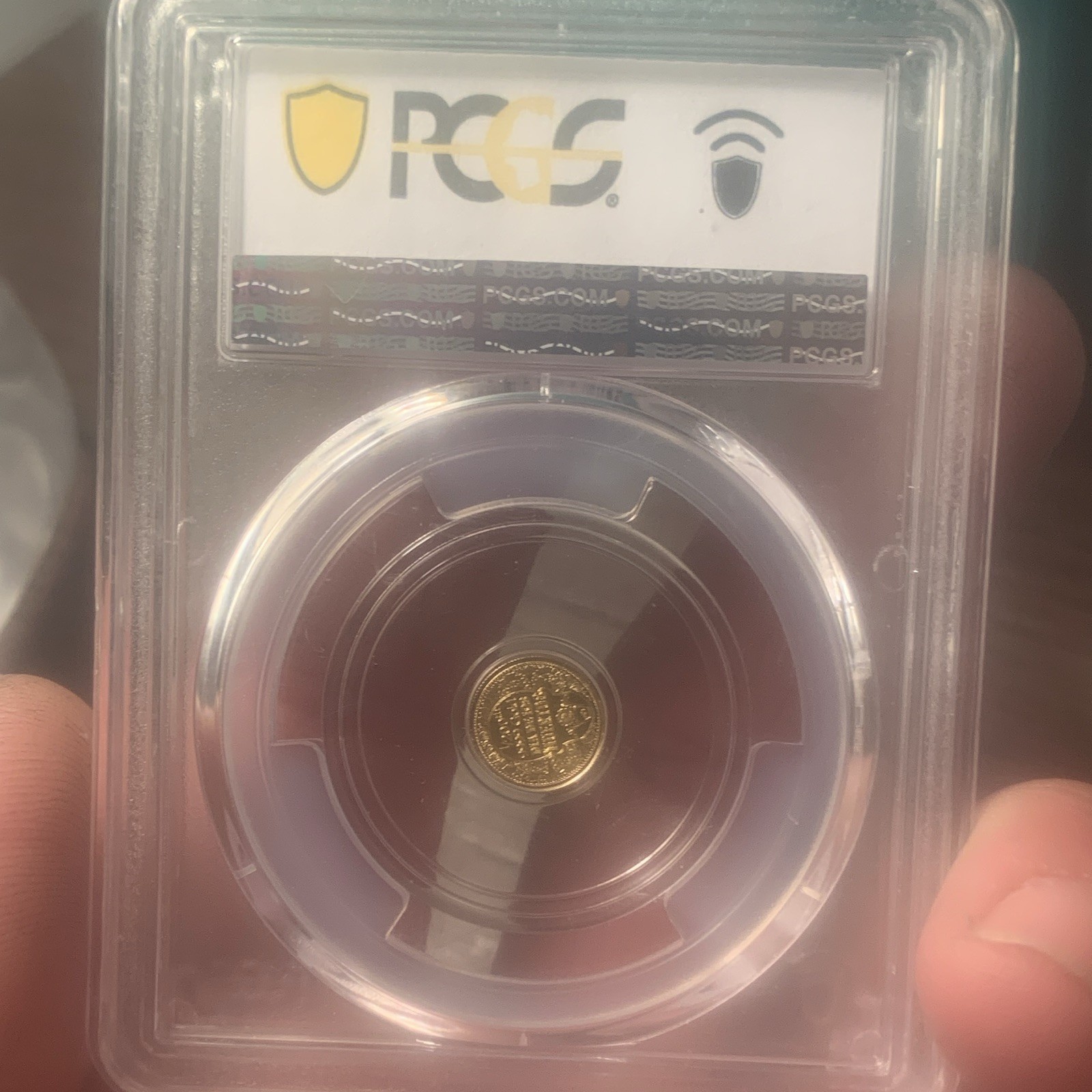 PCGS MS69 Day of the Dead Rose Skull Gold Round 1/200 oz No Date