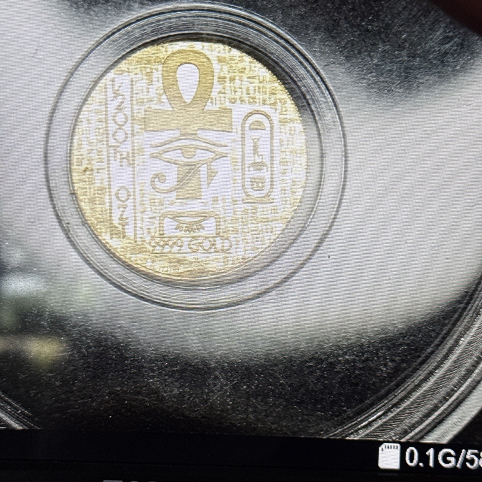 Lot Of 2- 1/200th oz Egyptian Scarab .9999 Fine Gold FRACTIONAL GOLD