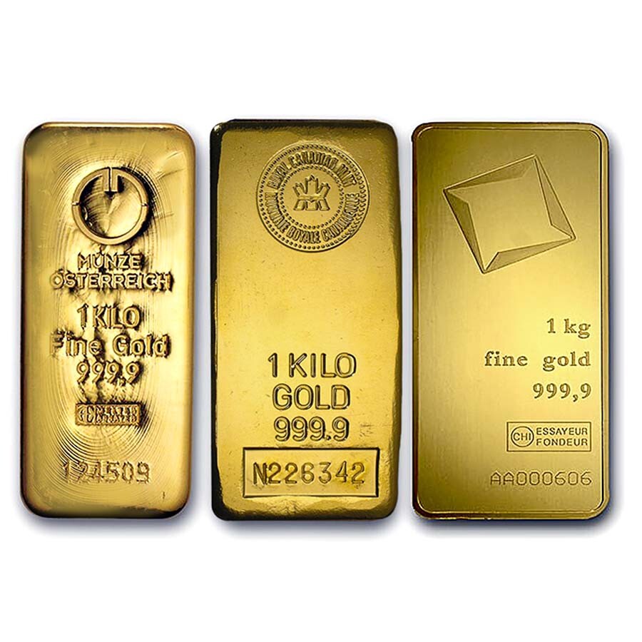 1 kilo Gold Bar – Various Mints