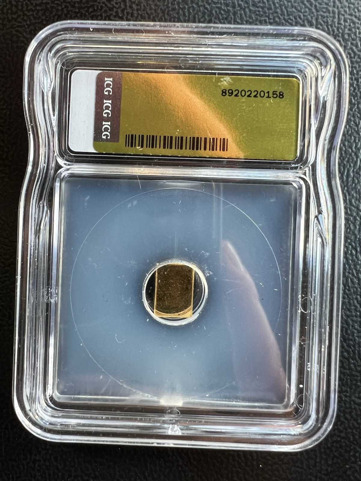 Degussa 1g Gold Bar – 1 g Gold Bullion Bar, Composition: Gold, Bar Shape