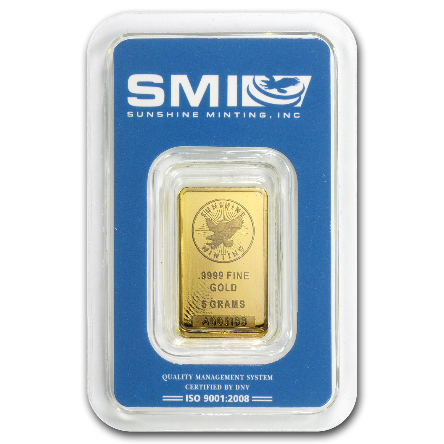 5 gram Gold Bar – Sunshine Minting New Design (In TEP Packaging)