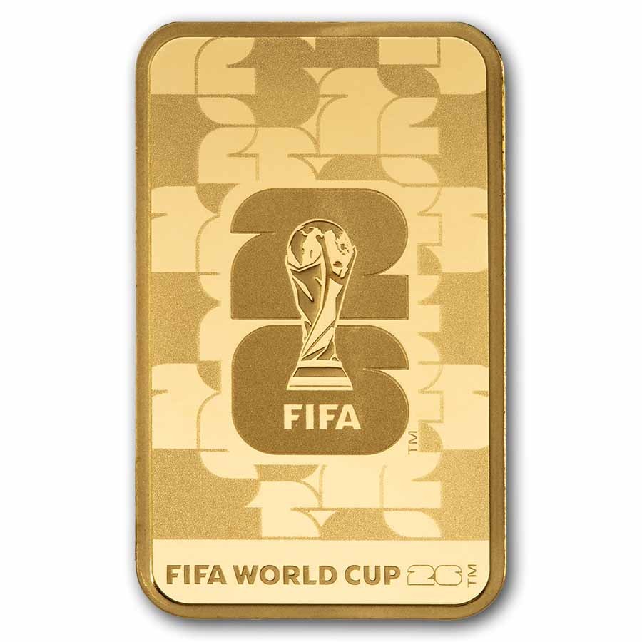 5 gram Gold Bar – PAMP FIFA 2026 World Cup (w/ Assay & Sleeve)-Pre-Sale