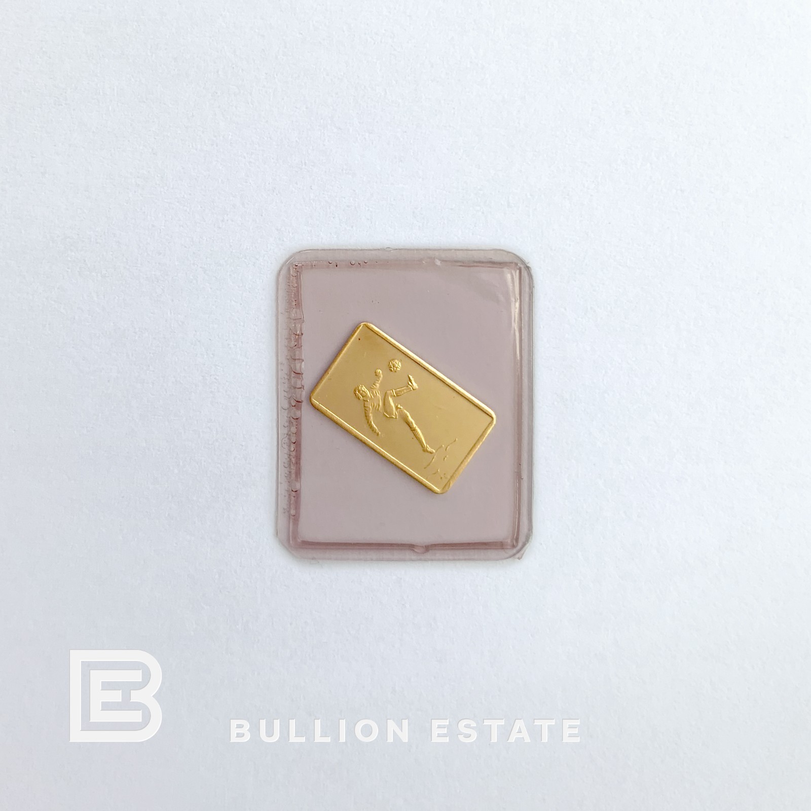 ** VERY RARE 1980s SOCCER (FOOTBALL) PLAYER ** 1 Gram Gold Bar .9999 PAMP SUISSE