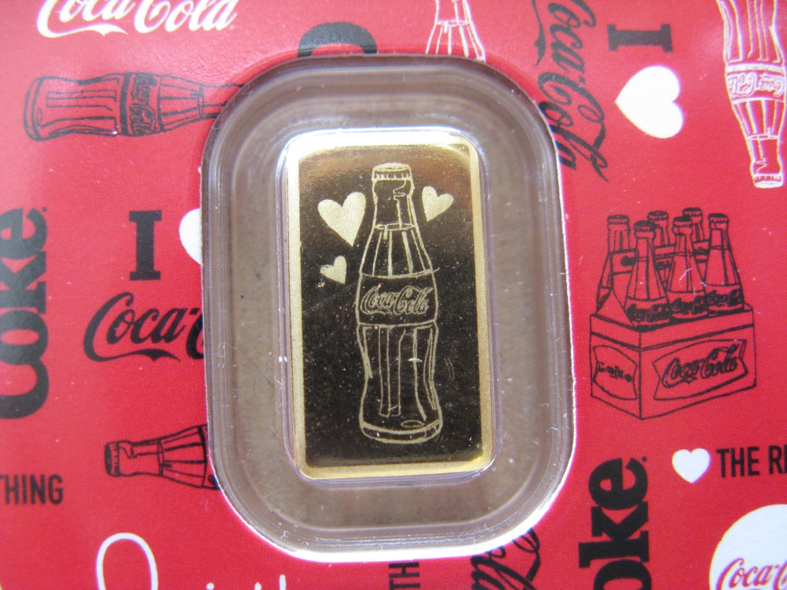 Buy Someone You Love a Coke 0.5 gram 1/2 g .999 Gold Bar Coca-Cola SEALED