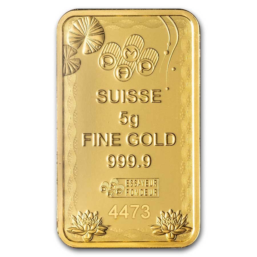2025 5 gram Gold Bar – PAMP Good Luck: Koi Fish (In Assay)