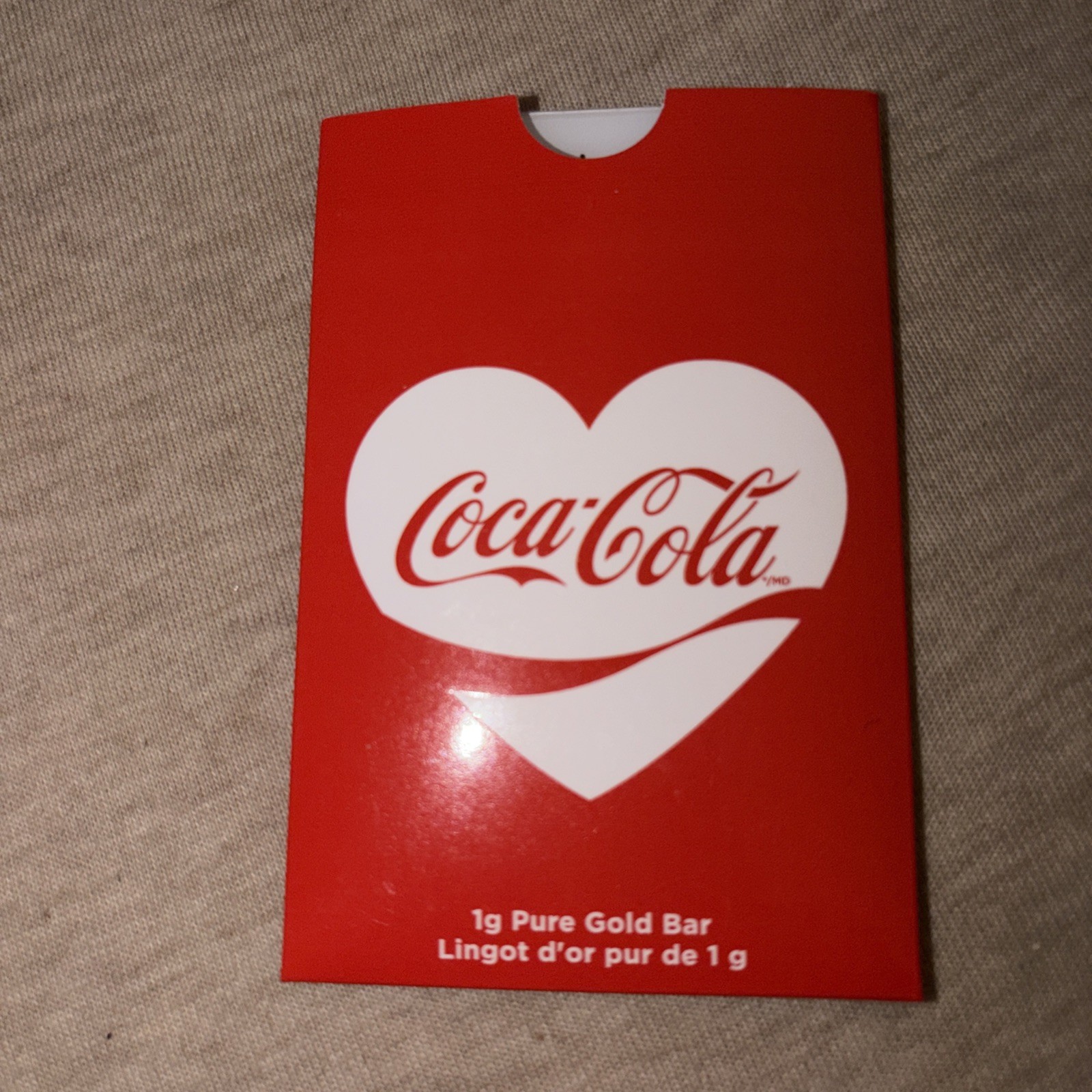 2026 Pamp Coca-Cola Valentine’s Love 1 Gram Gold Bar