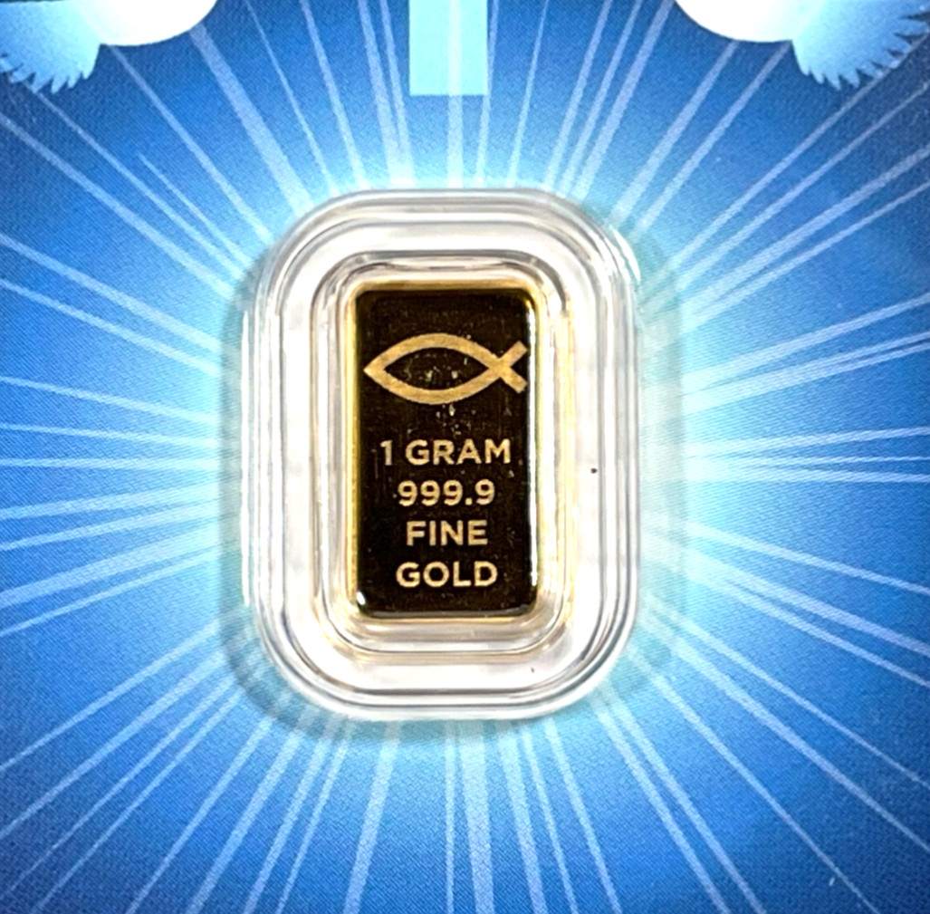 1 gram Gold Bar – Blessings of Jesus Christ (Dove & Cross TEP)