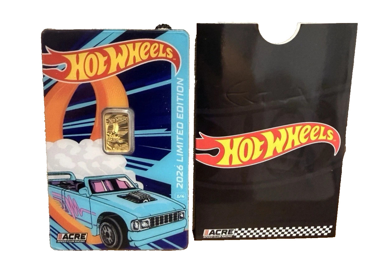 1 g Pure .999 Gold Bar – Acre Hot Wheels – Limited Mintage 2500