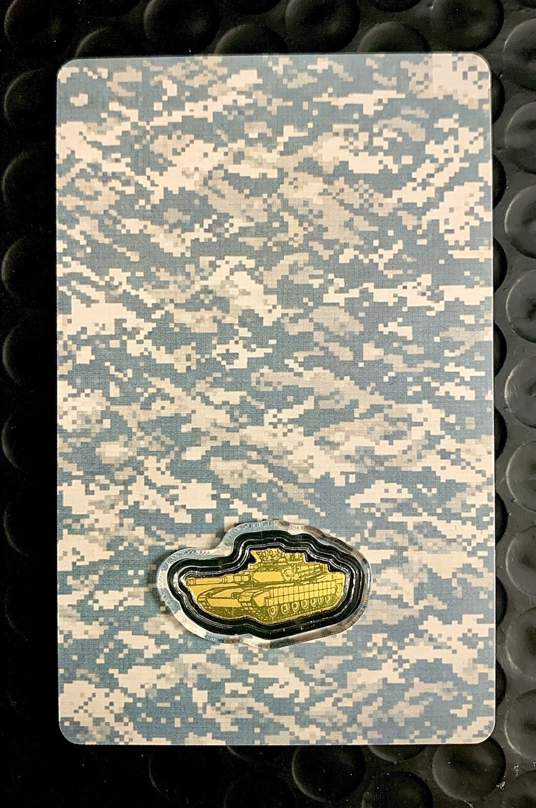 U.S. Army Tank Shaped 1/1000 oz Gold Coin in Card & Capsule