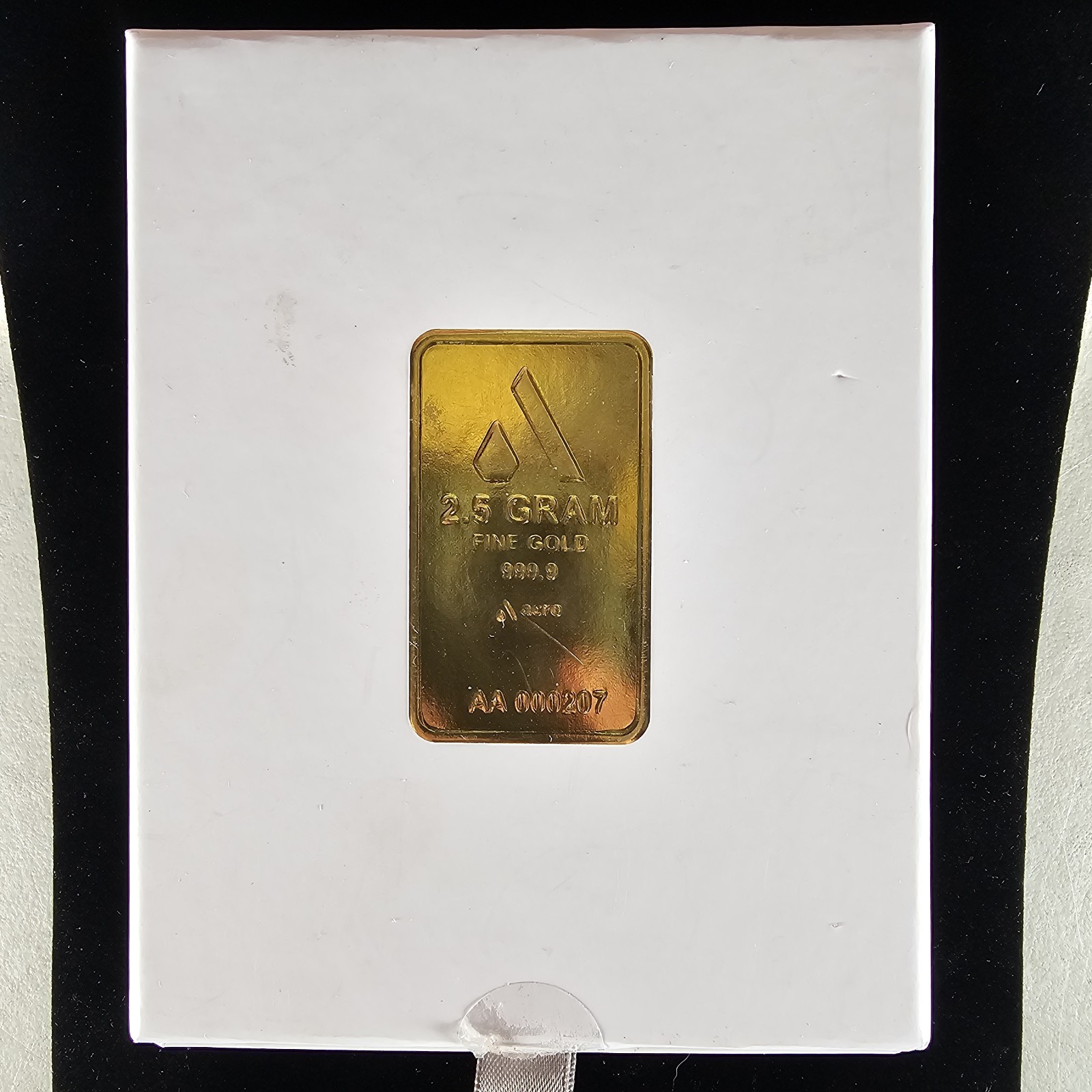 2.5g Gold Bar Acre Mint .9999 Fine Sealed Assay Bullion