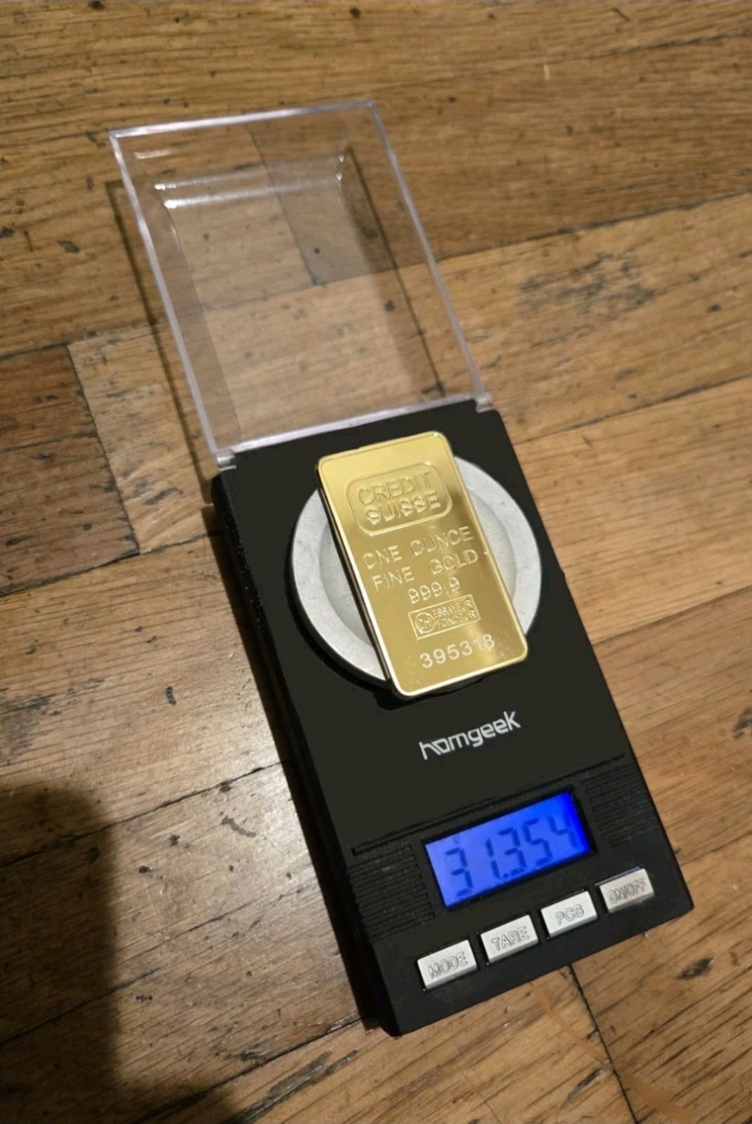1oz 500MILLS GOLD BULLION BAR 24K OUTER – NOT MAGNETIC! 🪙