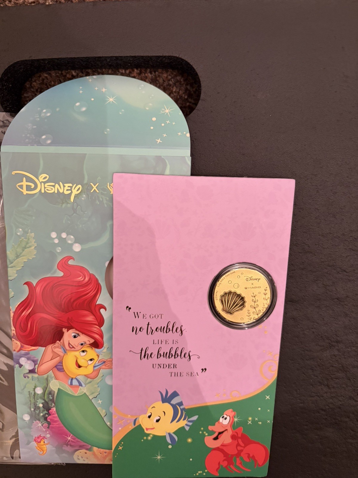 Disney Princess Ariel design B Pure gold 999.9
