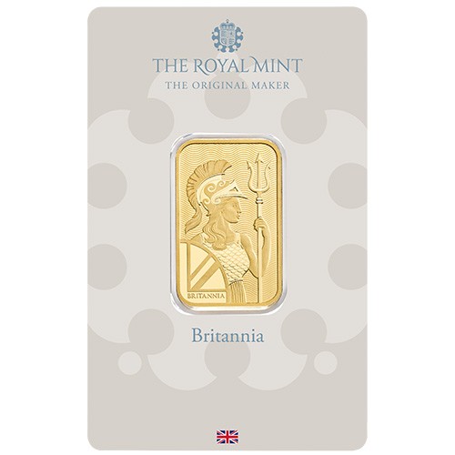 20 Gram British Gold Britannia Bar (New w/ Assay)