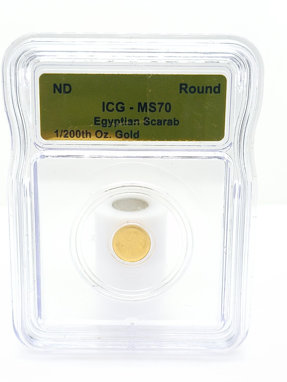 1/200th Oz Fine Gold Egyptian Scarabs