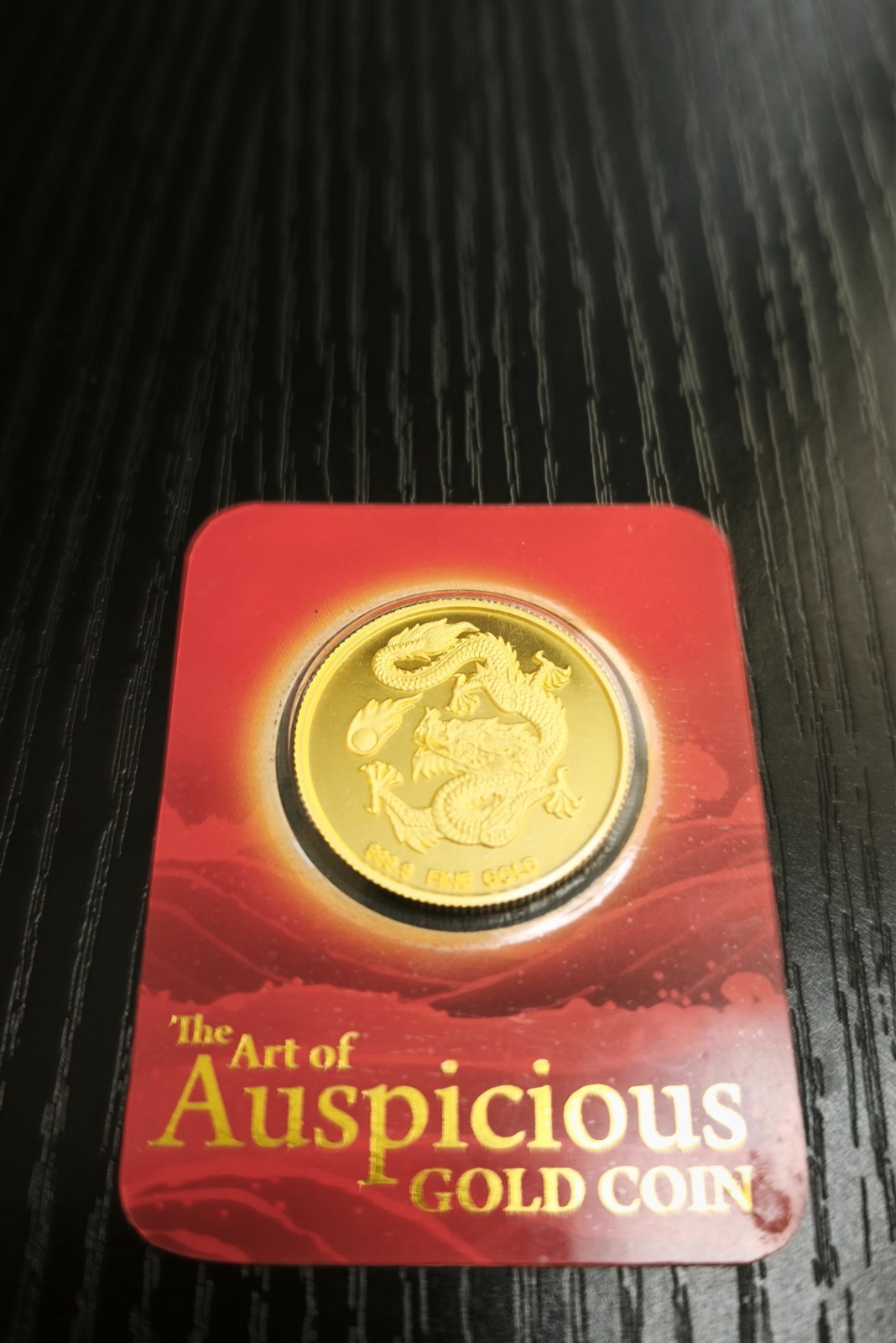 10g 24K Gold Coin Year of the Dragon 2012 99.99% Pure Sealed Limited edition