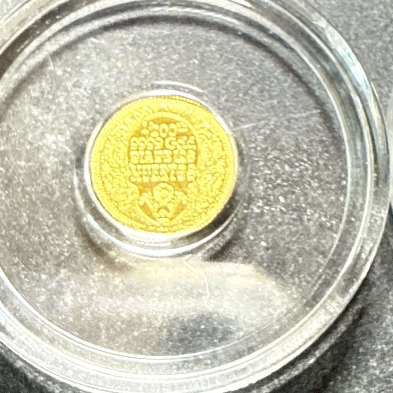 Lot Of 2- 1/200th oz .9999 Fine GOLD Skull Dia De Los Muertos FRACTIONAL GOLD