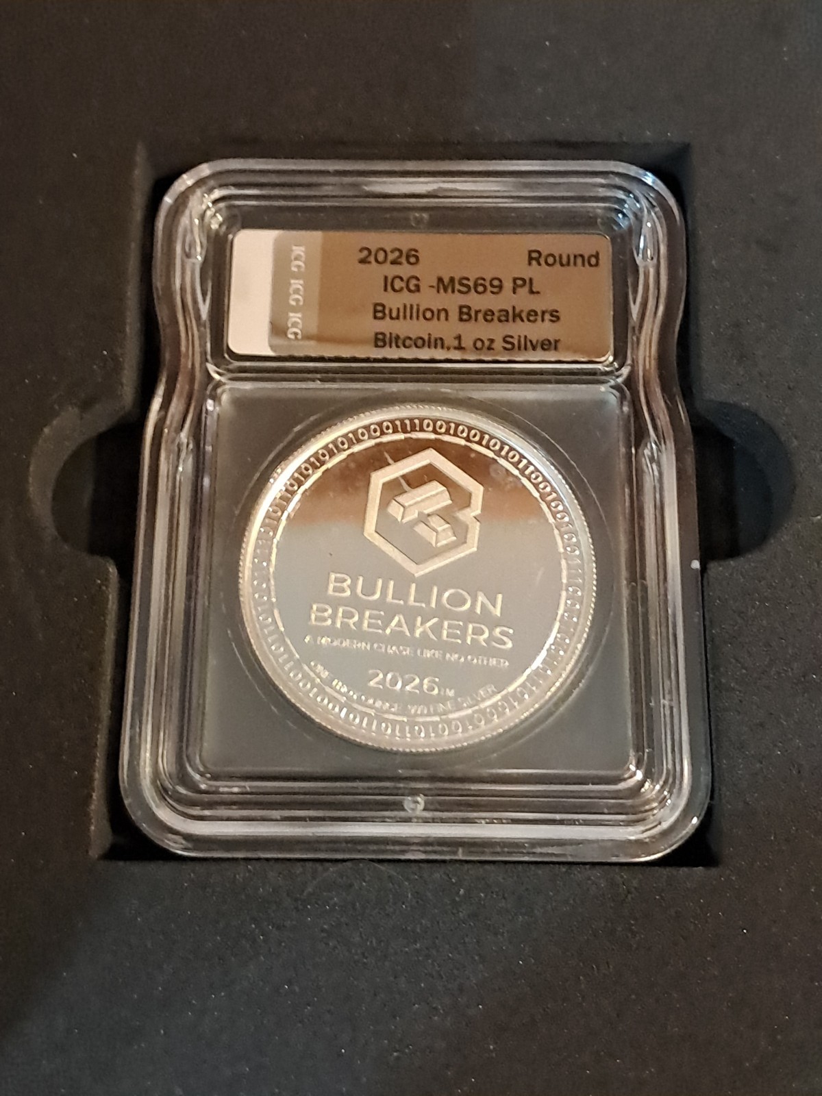 2026 Bullion Breakers – Series 2 Bullion X – 1oz Silver ICG MS69 PL Bitcoin