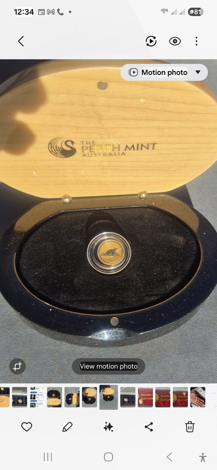 1996 Gold .999 Mouse. 2nd Lowest Mintage, 1/20. Eyeball.