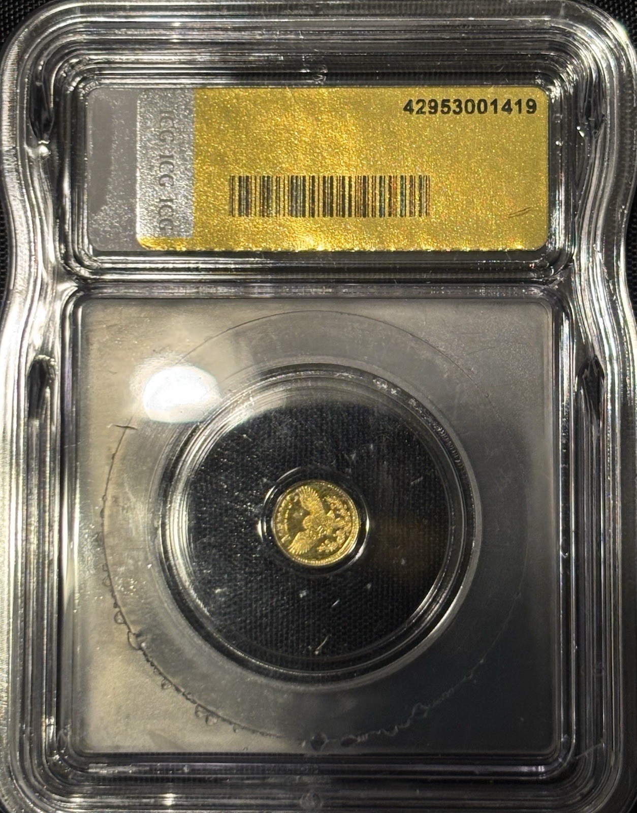 ICG MS70 Libertad Design 1/500th Oz Pure .999 Fine Gold – Gold Label
