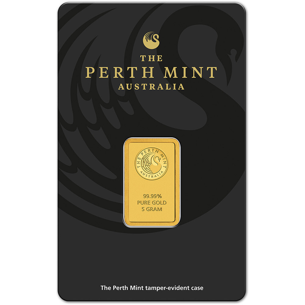 5 gram Gold Bar – Perth Mint – 99.99 Fine in Assay