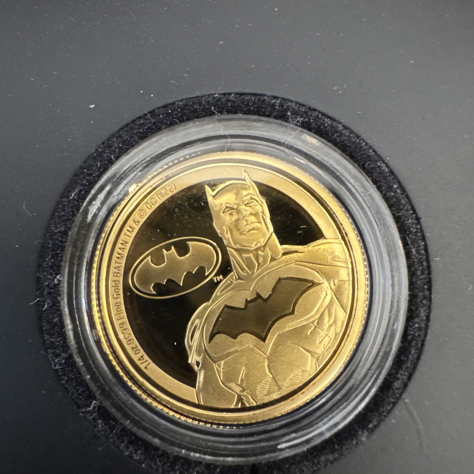🦇 DC Batman 🦇 1/4oz Gold Coin Limited Edition! COA #25!!!