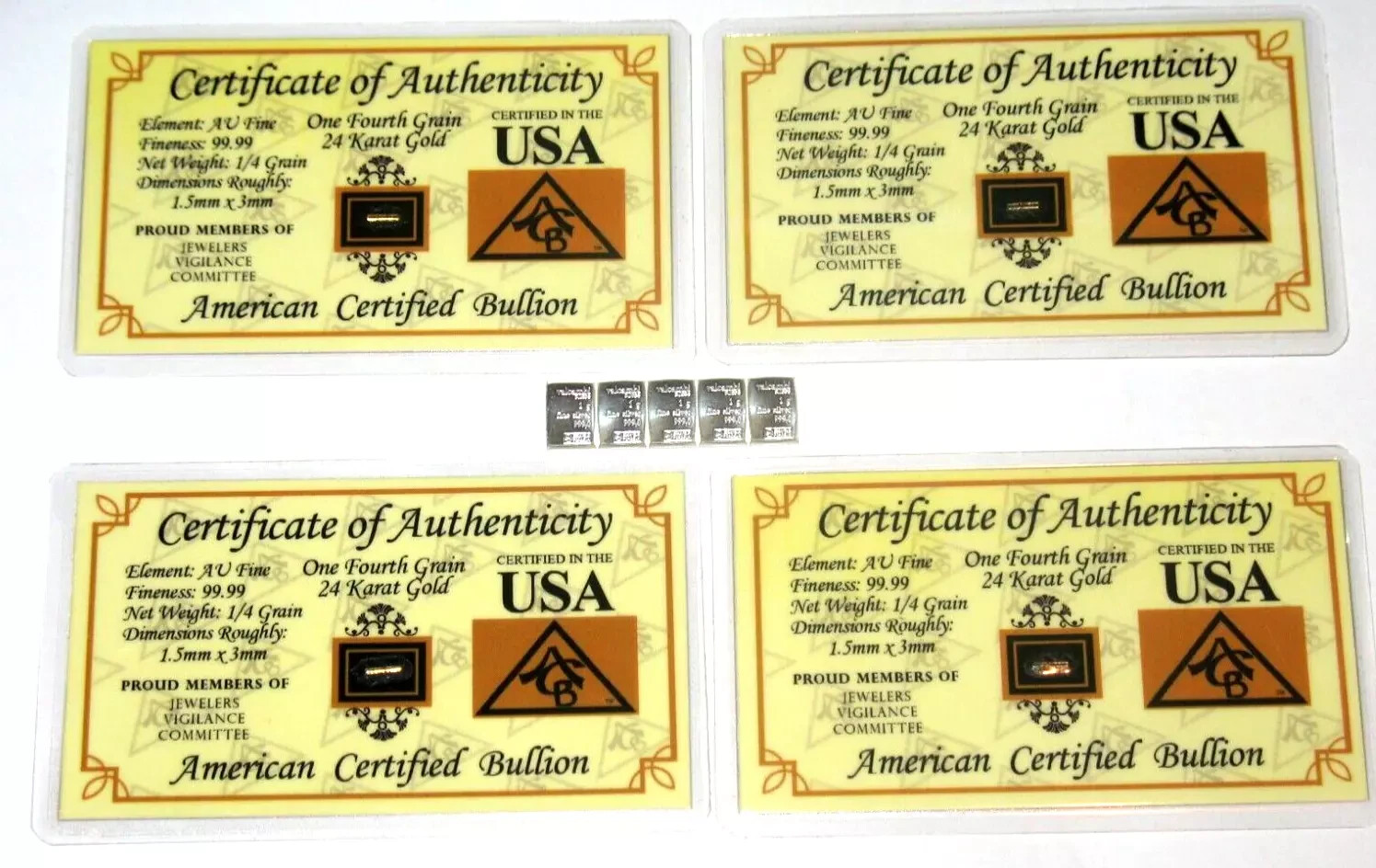 👍 5 X 1 GRAM 999 SILVER VALCAMBI SUISSE BARS. AND 4 9999 PURE GOLD BARS! 👍